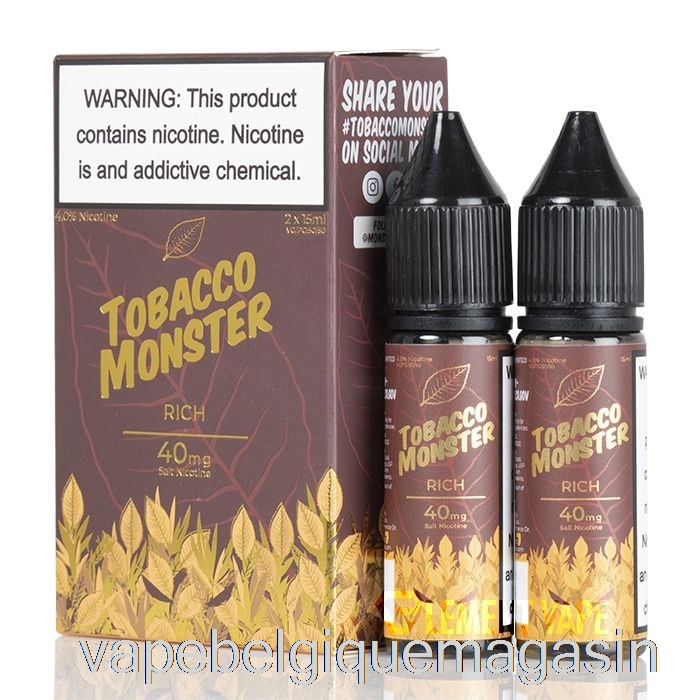 Jus De Vape Riche - Sels De Monstre De Tabac - 30ml 48mg